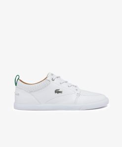 Lacoste Sneakers-Mens Bayliss Leather Perforated Collar Sneakers-37CMA0073-lacoste store near me