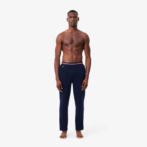 Lacoste Underwear & Loungewear-Mens Multicolor Waist Pajama Pants-3H3461-51-la coste