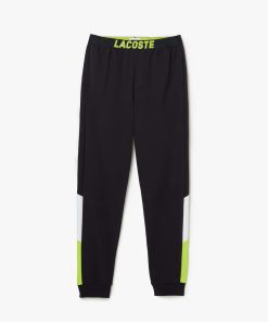 Lacoste Underwear & Loungewear-Mens Oversized Logo Fleece Pajama Pants-3H9918-51-lacoste france