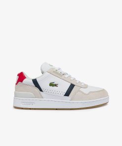 Lacoste Sneakers-Mens T-Clip Leather Sneakers-40SMA0048-lacoste cardigan