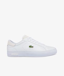 Lacoste Sneakers-Mens Powercourt Leather Sneakers-41SMA0030-lacoste france