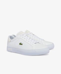 Lacoste Sneakers-Mens Powercourt Leather Sneakers-41SMA0030-lacoste france 2