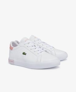 Lacoste Shoes & Accessories-Childrens Powercourt Sneakers-41SUC0014-lacoste outlet 2