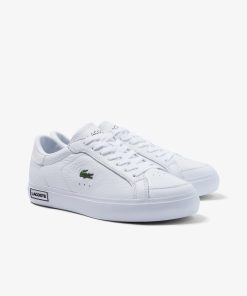 Lacoste Sneakers-Womens Powercourt Leather Sneakers-44SFA0077-lacoste store near me 2