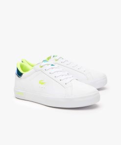 Lacoste Shoes & Accessories-Juniors Powercourt Heel Pop Sneakers-45SUJ0012-lacoste store 2