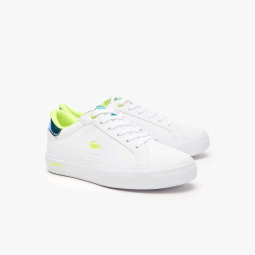 Lacoste Shoes & Accessories-Juniors Powercourt Heel Pop Sneakers-45SUJ0012-lacoste store - Image 2