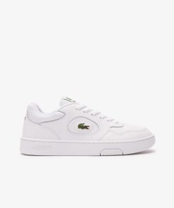 Lacoste Sneakers-Womens Lineset Leather Sneakers-46SFA0042-la coste