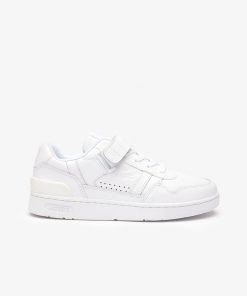 Lacoste Sneakers-Womens T-Clip Velcro Leather Sneakers-46SFA0062-lacoste near me