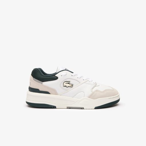 Lacoste Women-Womens Lineshot Leather Sneakers-46SFA0075-lacoste store near me