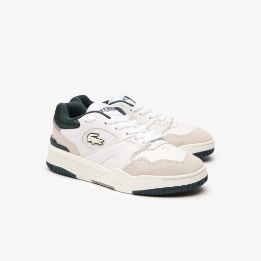 Lacoste Women-Womens Lineshot Leather Sneakers-46SFA0075-lacoste store near me - Image 2