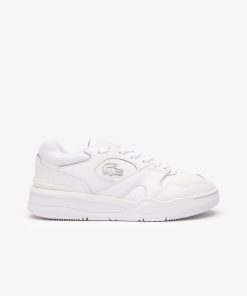 Lacoste Women-Womens Lineshot Leather Sneakers-46SFA0092-la coste