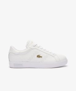 Lacoste Sneakers-Womens Powercourt 2.0 Leather Sneakers-47SFA0072-lacost