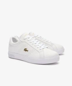 Lacoste Sneakers-Womens Powercourt 2.0 Leather Sneakers-47SFA0072-lacost 2