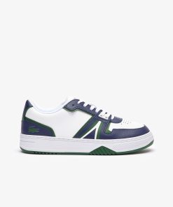 Lacoste Men-Mens L001 Contrasted Leather Sneakers-47SMA0058-la coste