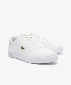 Lacoste Sneakers-Mens Powercourt Leather Sneakers-47SMA0082-la coste 2