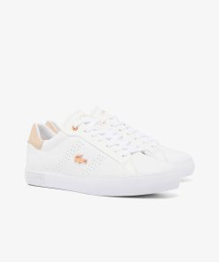 Lacoste Sneakers-Womens Powercourt 2.0 Leather Sneakers-48SFA0003-lacoste near me 2