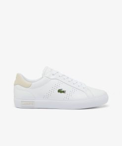 Lacoste Sneakers-Womens Powercourt 2.0 Leather Sneakers-48SFA0004-la coste