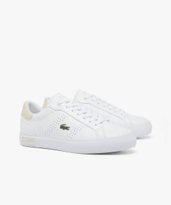 Lacoste Sneakers-Womens Powercourt 2.0 Leather Sneakers-48SFA0004-la coste 2