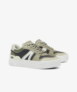 Lacoste Sneakers-Womens L002 EVO Leather Trainers-48SFA0031-lacoste factory outlet 2