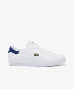 Lacoste Sneakers-Mens Powercourt Leather Sneakers-48SMA0001-lacoste outlet