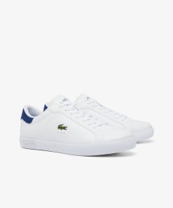 Lacoste Sneakers-Mens Powercourt Leather Sneakers-48SMA0001-lacoste outlet 2