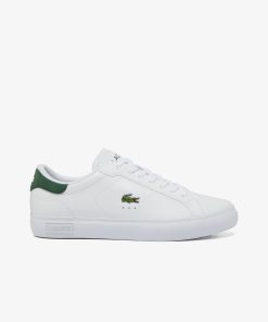 Lacoste Sneakers-Mens Powercourt Leather Sneakers-48SMA0001-lacoste store