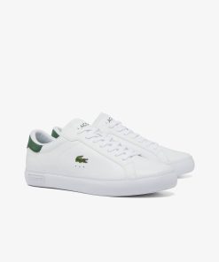 Lacoste Sneakers-Mens Powercourt Leather Sneakers-48SMA0001-lacoste store 2