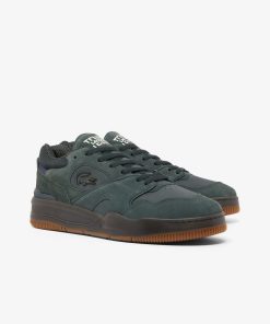 Lacoste Shoes-Mens Lineshot Leather Sneakers-48SMA0026-lacoste cardigan 2