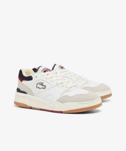 Lacoste Sneakers-Mens Lineshot Leather Sneakers-48SMA0102-lacoste factory outlet 2