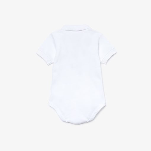 Lacoste Shoes & Accessories-Infants Piqué Onesie Gift Set-4J6963-51-lacosta - Image 2