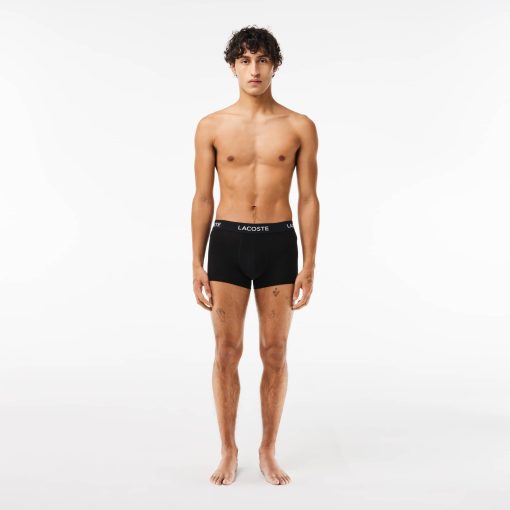 Lacoste Underwear-Mens Logo Waist Trunks 7-Pack-5H0864-51-lacoste factory outlet