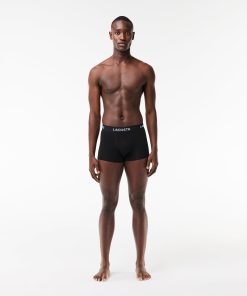 Lacoste Underwear & Loungewear-Mens Cotton Jersey Trunks 5-Pack-5H1292-51-lacoste factory outlet