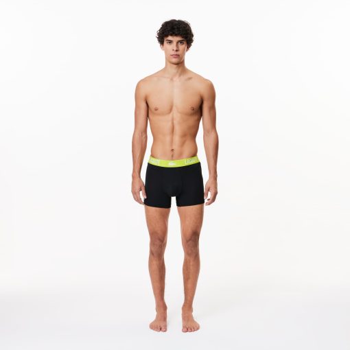 Lacoste Underwear & Loungewear-Mens 3-Pack Microfiber Trunks-5H1308-51-lacoste store near me