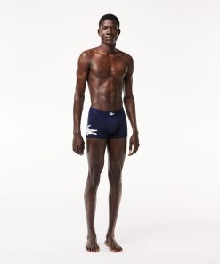 Lacoste Underwear & Loungewear-Mens 3-Pack Print Trunks-5H1803-51-lacoste factory outlet