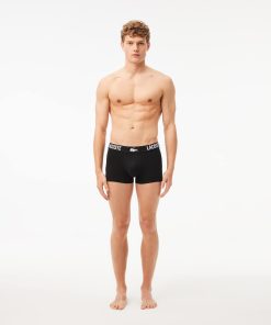 Lacoste Underwear & Loungewear-Mens 3-Pack Stretch Trunks-5H3321-51-lacost