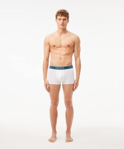 Lacoste Underwear-Mens 3-Pack Stretch Trunks-5H3389-51-lacoste factory outlet