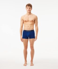 Lacoste Underwear-Mens 3-Pack Stretch Trunks-5H3389-51-lacoste us