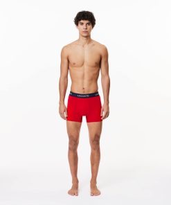 Lacoste Underwear & Loungewear-Mens 3-Pack Microfiber Trunks-5H9623-51-lacoste outlet