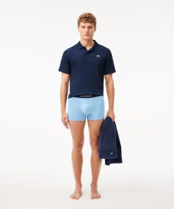 Lacoste Underwear & Loungewear-Mens 3-Pack Microfiber Trunks-5H9623-51-lacoste france 2