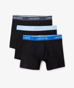 Lacoste Underwear & Loungewear-Mens 3-Pack Boxer Briefs-6H1282-51-lacoste us 2