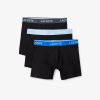 Lacoste Underwear & Loungewear-Mens Branded Waist Boxer Briefs 5-Pack-6H1301-51-locoste 3