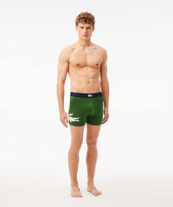 Lacoste Underwear & Loungewear-3-Pack Cotton Boxer Briefs-6H1295-51-lacoste store