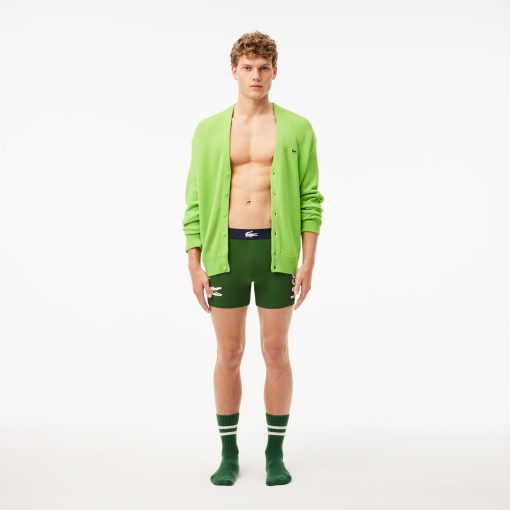 Lacoste Underwear & Loungewear-3-Pack Cotton Boxer Briefs-6H1295-51-lacoste outlet - Image 2