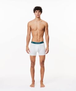 Lacoste Underwear-Mens 3-Pack Stretch Cotton Boxer Briefs-6H3420-51-locoste