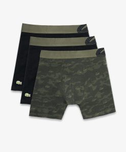 Lacoste Underwear-Mens Camo Print Boxer Briefs 3-Pack-6H9902-51-lacost