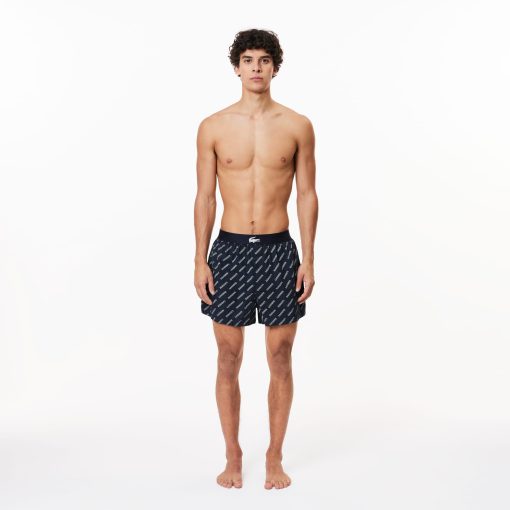 Lacoste Underwear & Loungewear-Mens 3-Pack Cotton Poplin Boxers-7H1755-51-lacoste store