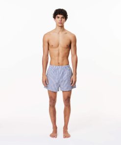 Lacoste Underwear & Loungewear-Mens 3-Pack Cotton Poplin Boxers-7H3394-51-lacoste cardigan