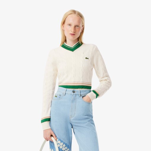 Lacoste Sweaters & Sweatshirts-Womens Runway Tennis Sweater-AF1791-51-lacoste near me