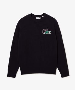 Lacoste Sweaters & Sweatshirts-Mens Crocodile Sweater-AH0734-51-lacoste france 2