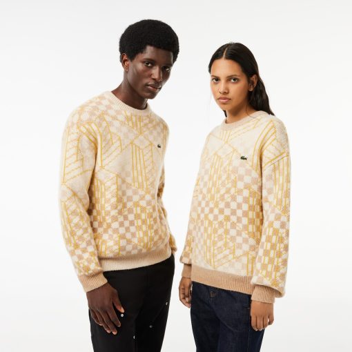 Lacoste Sweaters & Sweatshirts-Unisex Monogram Alpaca Sweater-AH0812-51-lacoste france